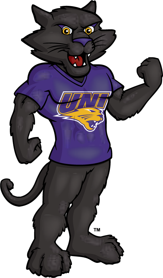 Northern Iowa Panthers 2002-2021 Mascot Logo diy DTF decal sticker